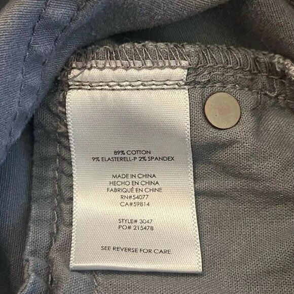 Cabi Grid Skinny Jeans #3047 Stretch Blue Tie Dye Plaid Denim Pant Womens 2 Boho - Picture 6 of 11